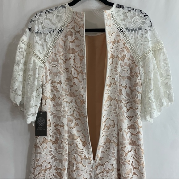NWT Vince Camuto Scalloped Hem White Lace Dress, size 8 - Picture 14 of 14